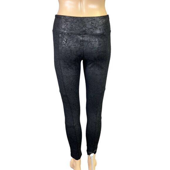 Mudd Womens Leggings Faux Leather FLX Stretch 24 7 Skinny Ankle Black Small - Picture 5 of 10